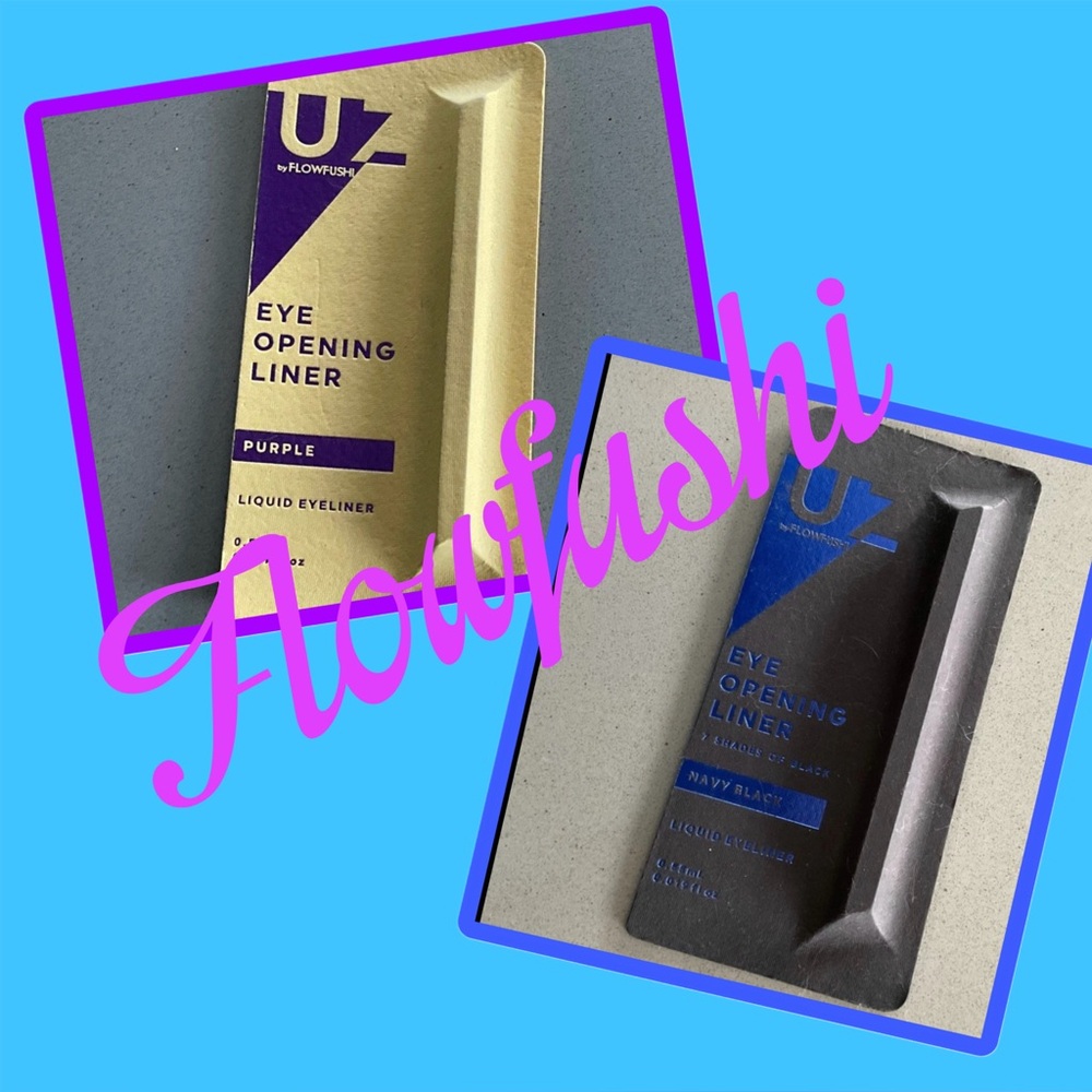 2 X NEW FLOWFUSHI UZU EYE OPENING LINER ~ PURPLE & NAVY BLACK